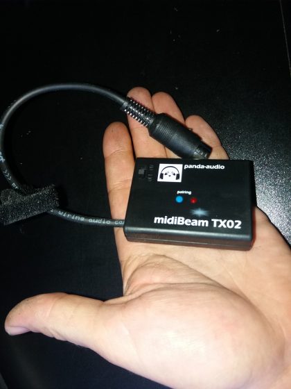 midiBeam for sending wireless midi