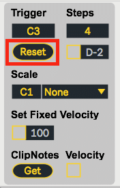 Reset Step Sequence in Ableton Live