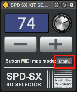 Roland SPD device for controlling Ableton Live
