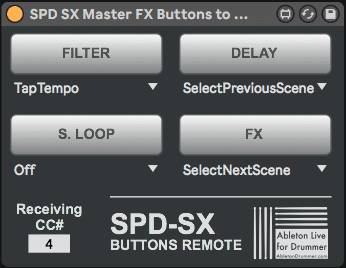 SPD SX with Ableton Live