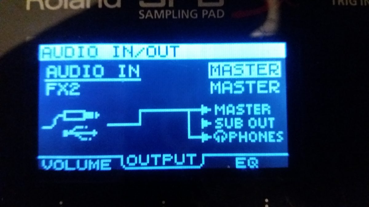 route audio out of SPD-SX