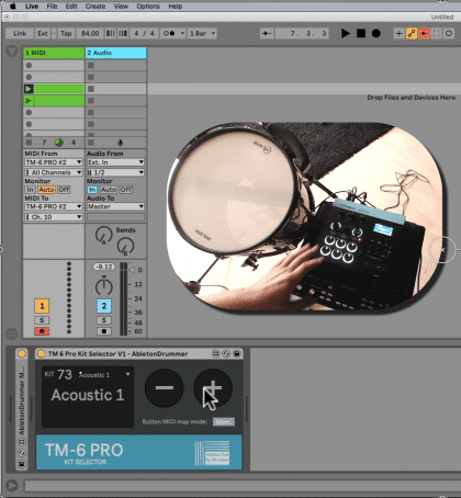 Max for Live device for Roland TM-6 pro