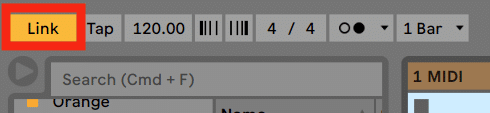 ableton Live LINK activate