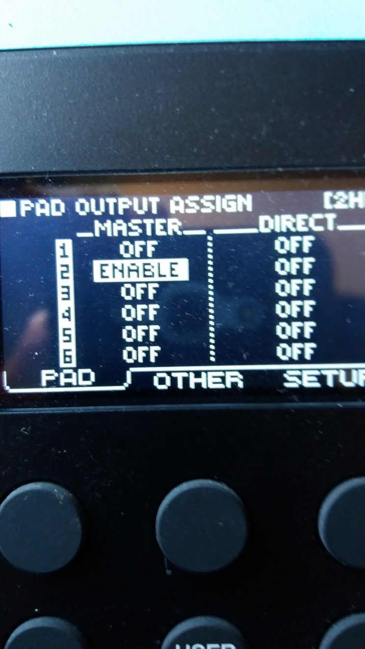DIRECT OUTS on TM-6 PRO for routing Ableton Live