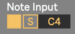 MIDI note Input for Ableton Live