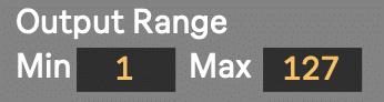 Setting a range for values to be triggered in Ableton Live
