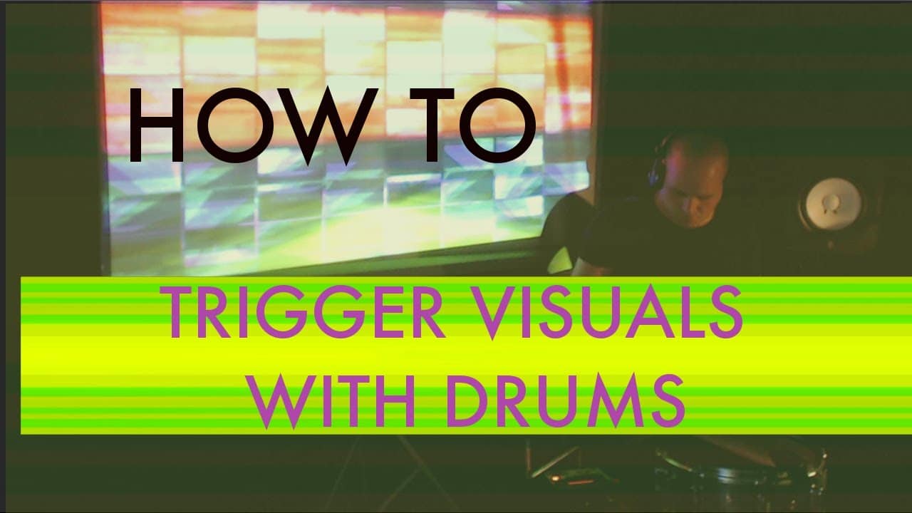 Dynamic video effects controlled by drums