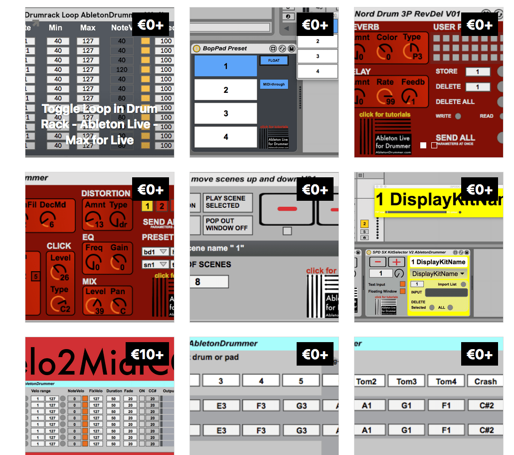 BopPad with Ableton Live - Max for Live devices – ABLETON DRUMMER
