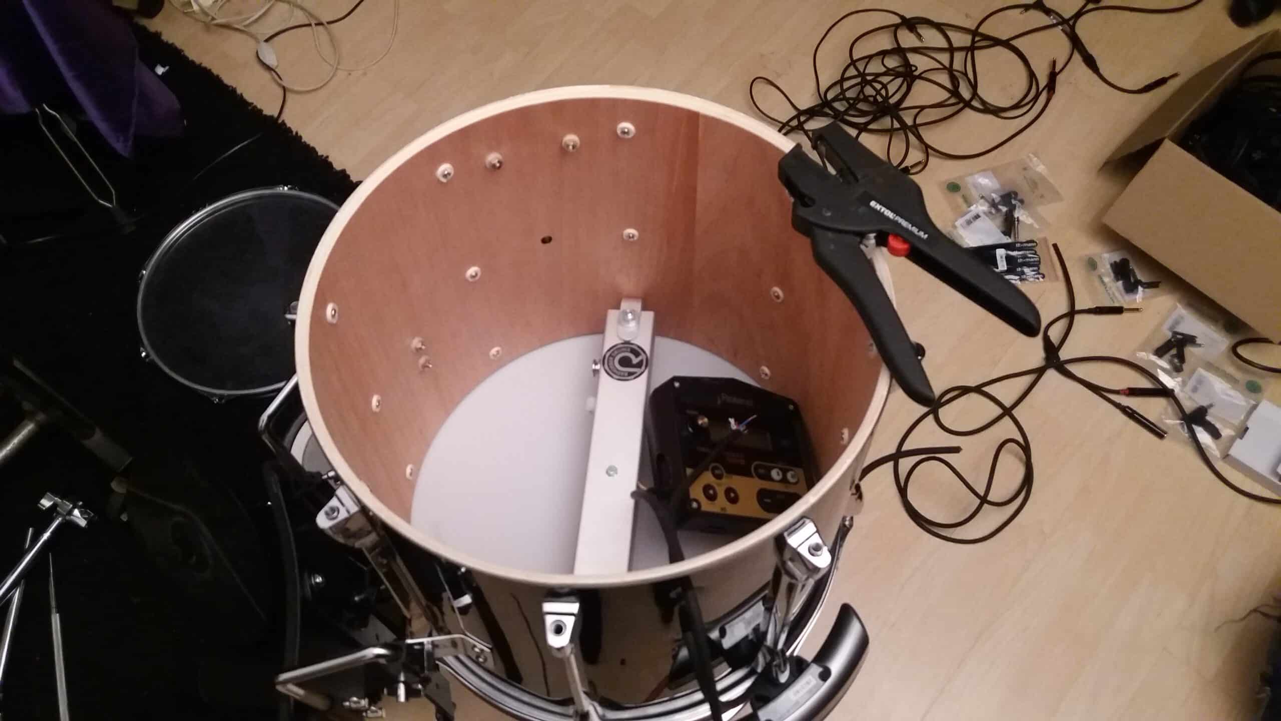 building wireless midi drum