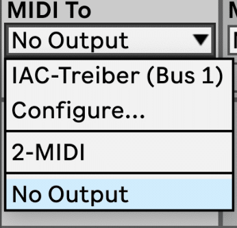 Ableton Live MIDI routing