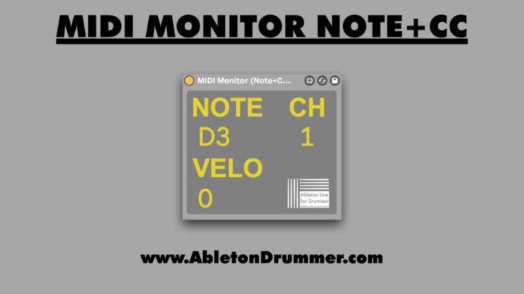 Monitor MIDI in Ableton Live