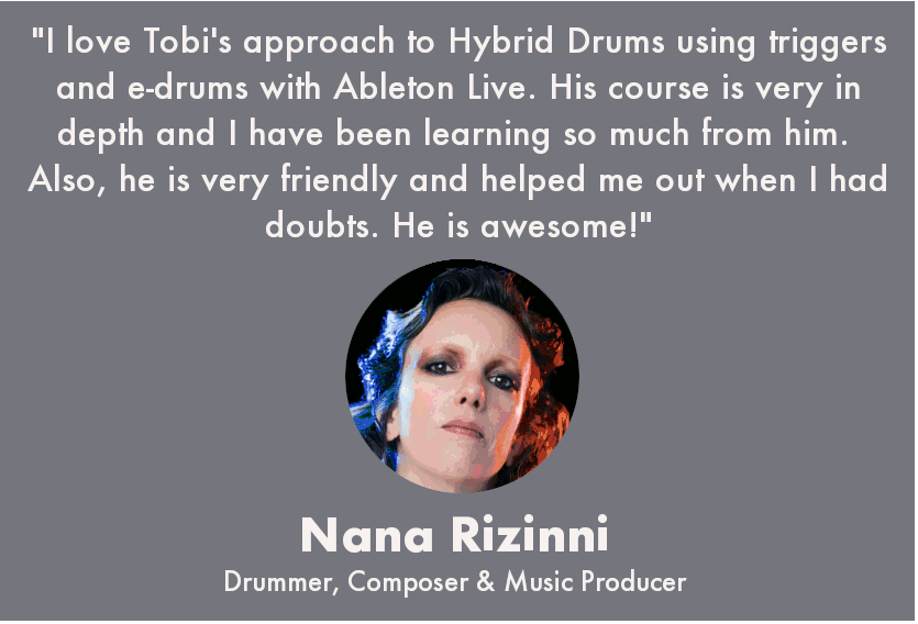 Nana Rizinni for Ableton Drummer.