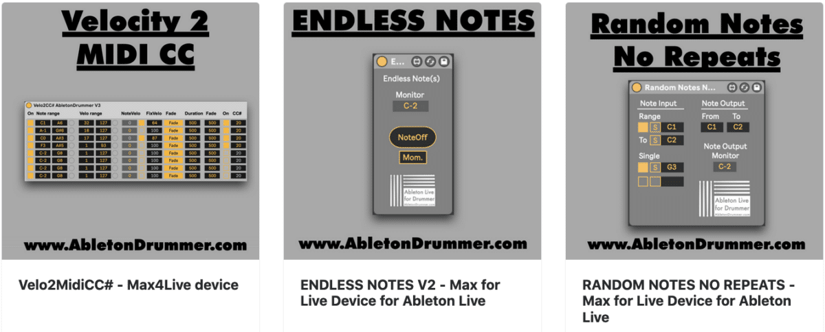 MIDI devices for Ableton Live