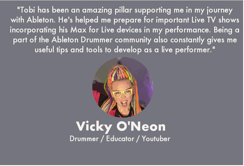Vicky O Neon for Ableton Drummer