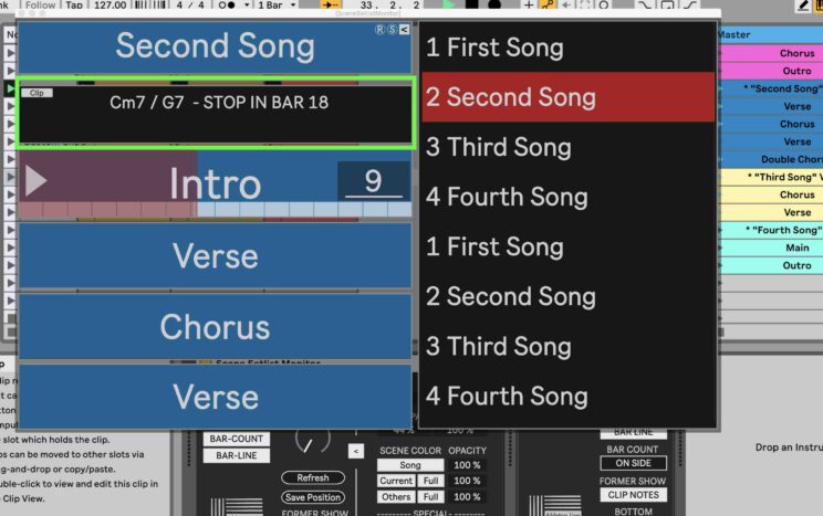 Add custom notes like chords or cues in Ableton Live.