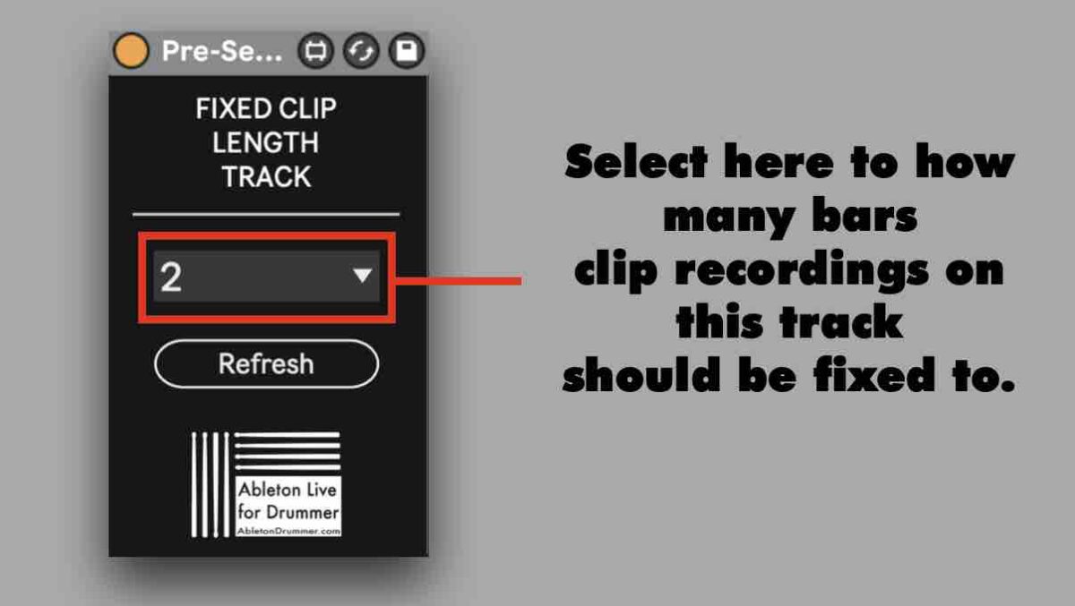 recording fixed length audio clips in Ableton