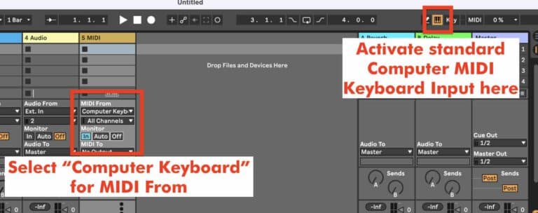 Extended Computer MIDI Keyboard in Ableton Live – ABLETON DRUMMER