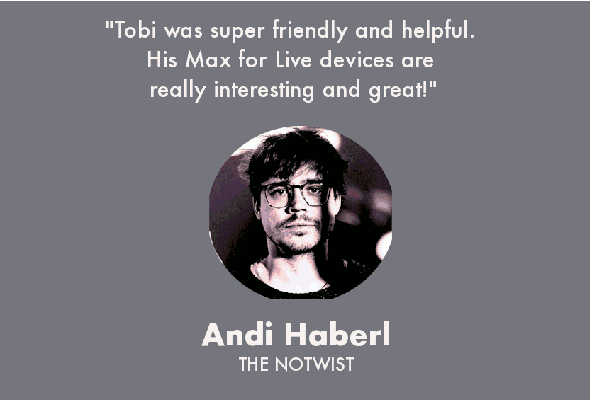 Andi Haberl from Notwist Testimonial  for Ableton Drummer