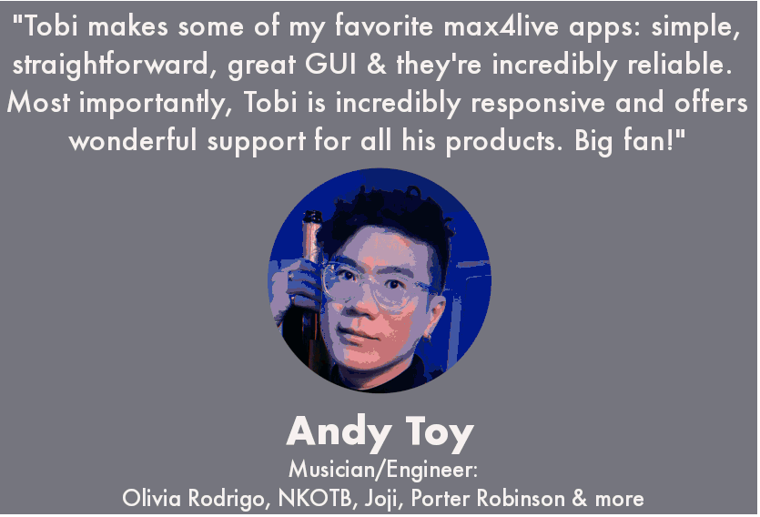 Andy Toy Ableton Operator for Ableton Drummer