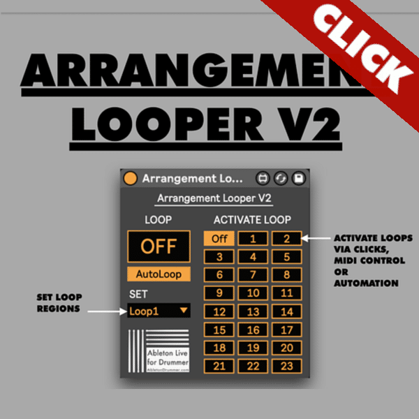 Set up multiple loops in Arrangement View in Ableton.