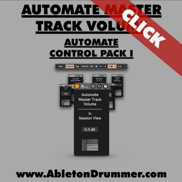 Automate master track volume in Ableton