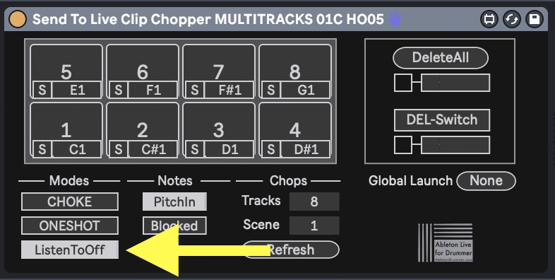 How to stop record and re-trigger samples live in Ableton Live.  
