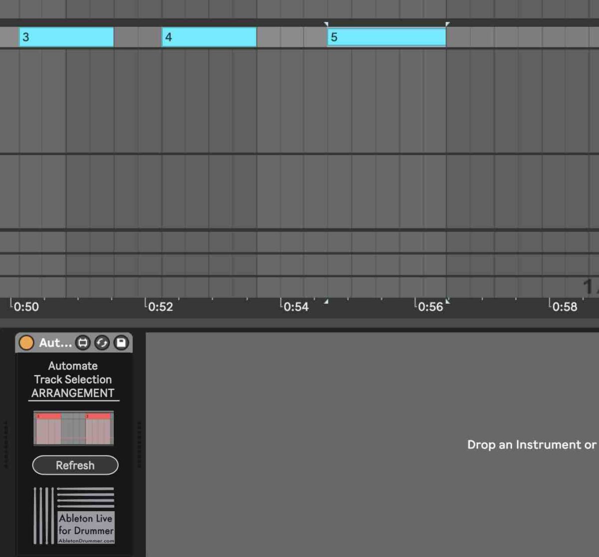 How to change track selection automatically in Ableton Live. 