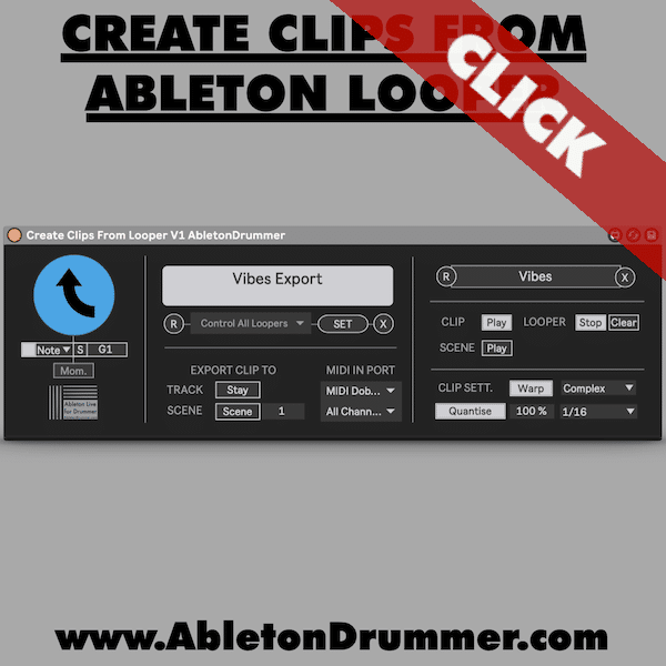 Create Clips from Ableton Looper