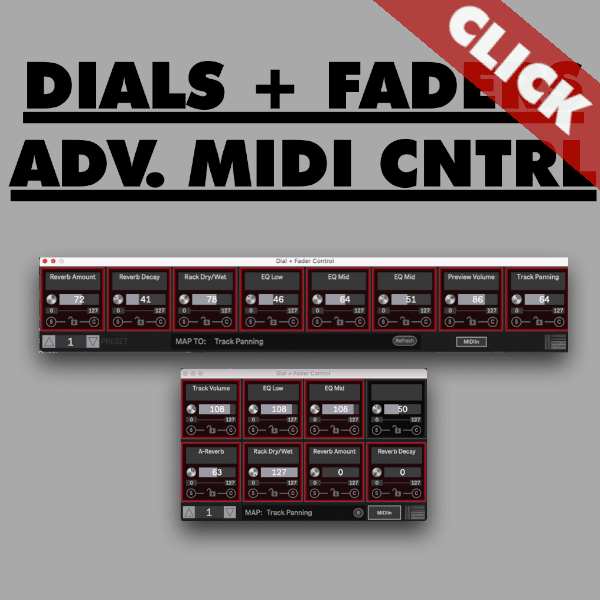 Advanced MIDI control for Ableton Live Dial and Faders.