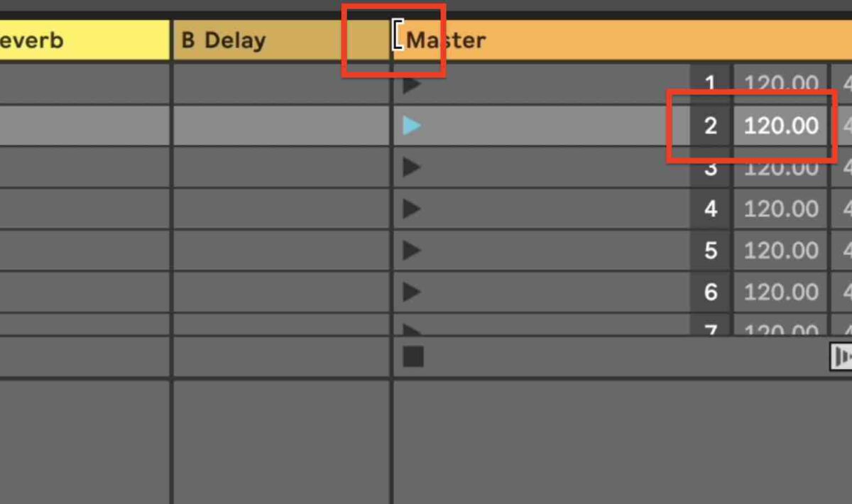 Set a BPM for a Scene in Ableton Live.