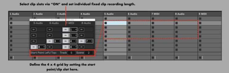 Predetermine recording bars in Ableton