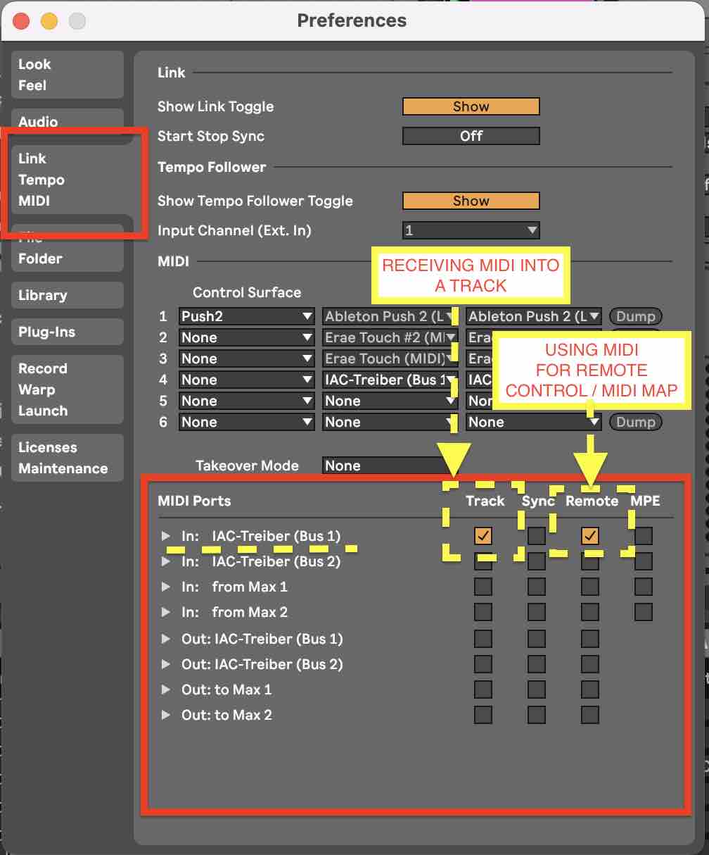 Activate MIDI controller in Ableton Live MIDI preferences.