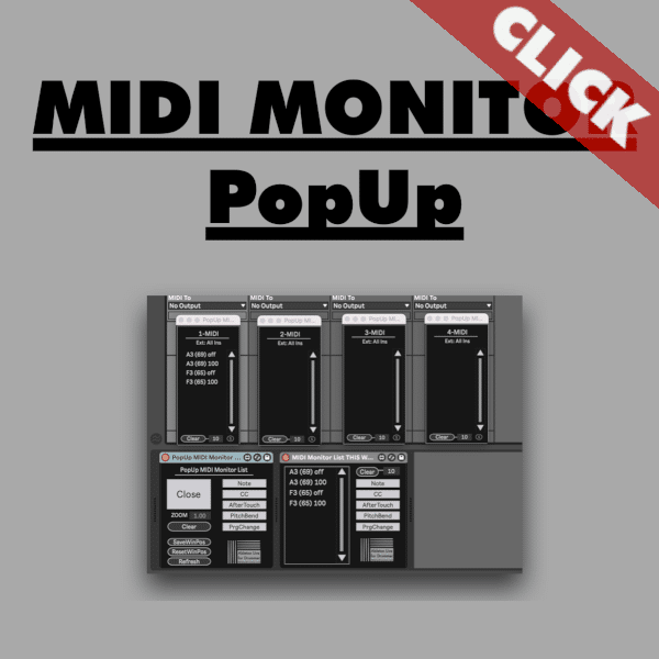 How To Monitor MIDI In Ableton ABLETON DRUMMER   MIDI Monitor Pop Up Click 