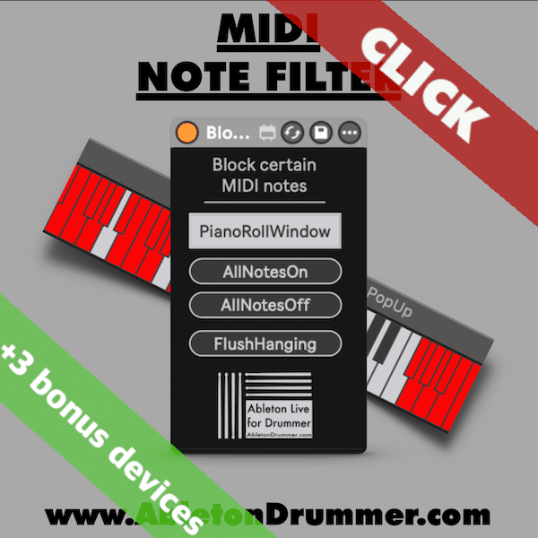 filter MIDI Notes in Ableton