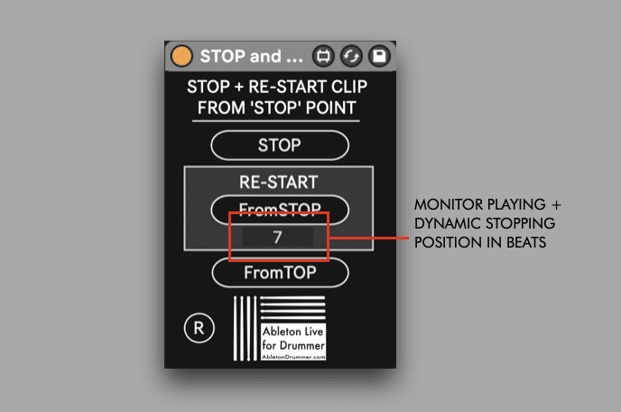 Beat Count Monitor for Clips in Ableton Live.