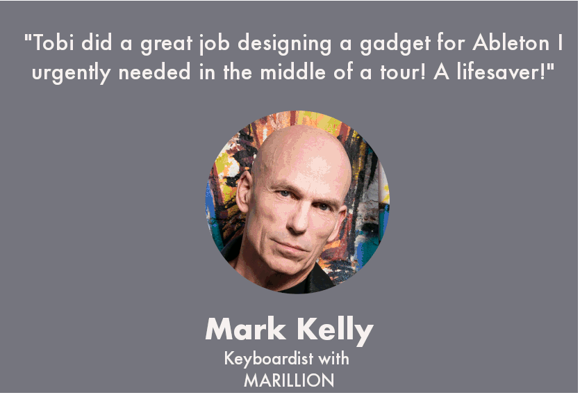 Mark Kelly from Marillion for Ableton Drummer.