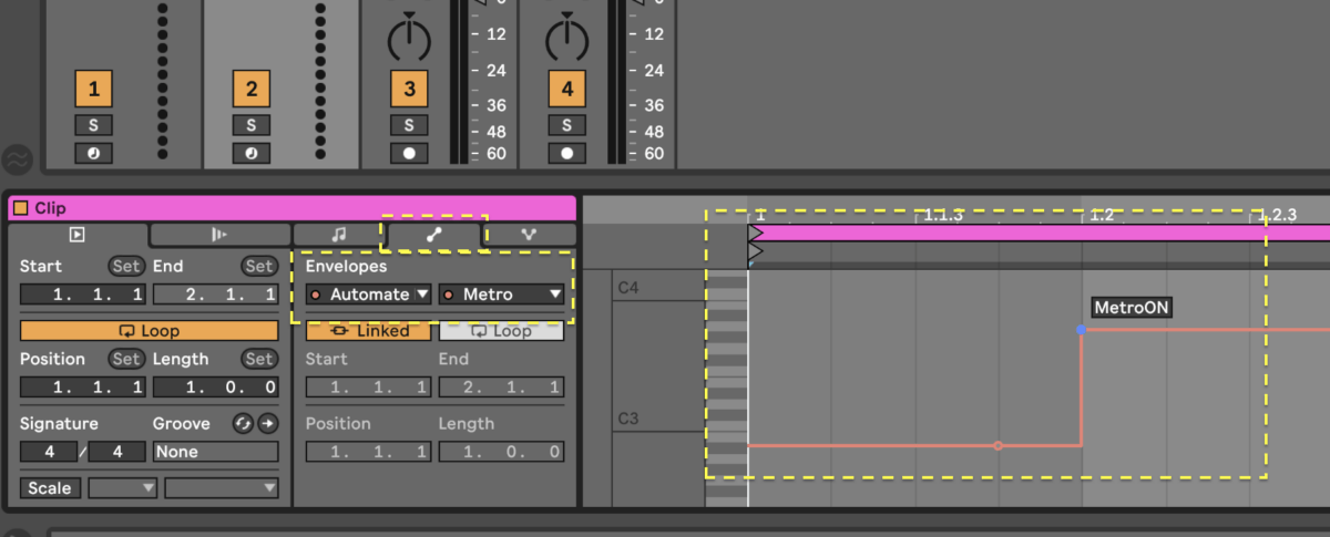 Automate Click in Ableton Live