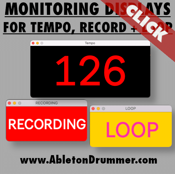 Large Tempo Display for Ableton