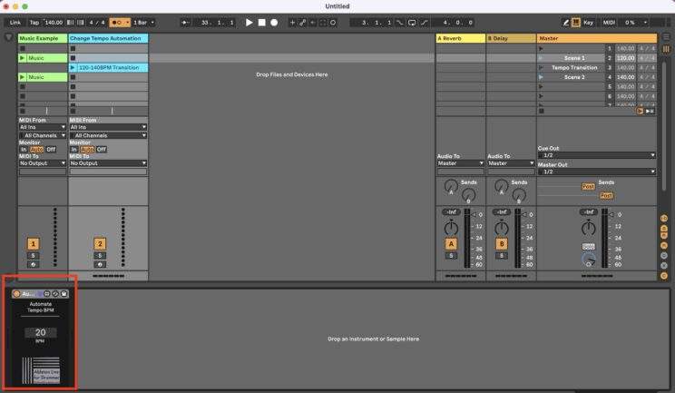 How to Automate Tempo BPM in Ableton – ABLETON DRUMMER