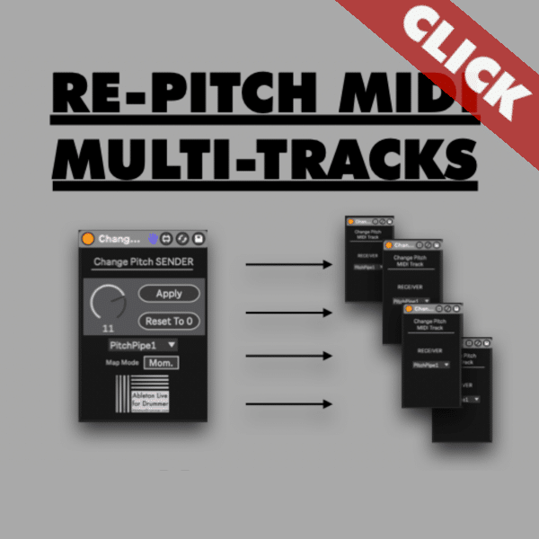 Pitch entire Ableton MIDI Tracks of full Ableton Live set