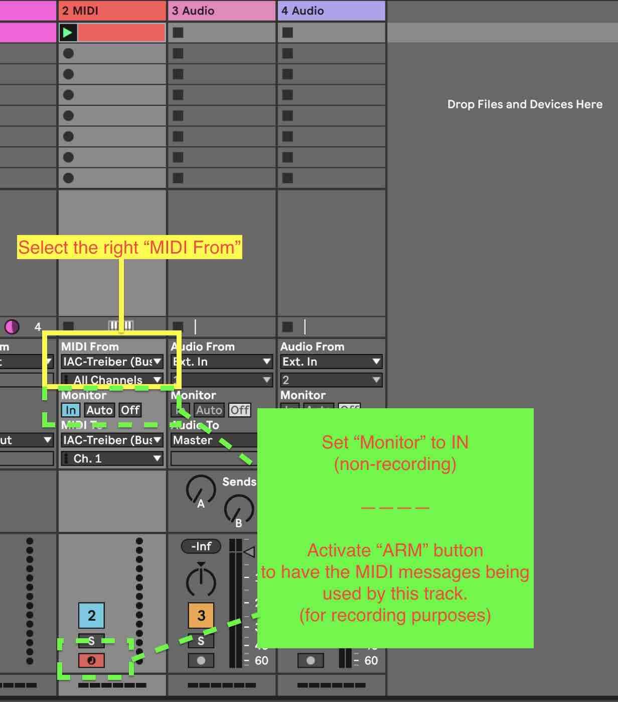 How to monitor MIDI in Ableton – ABLETON DRUMMER