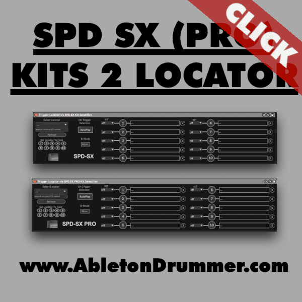 Select Tracks with SPD SX PRO in Ableton