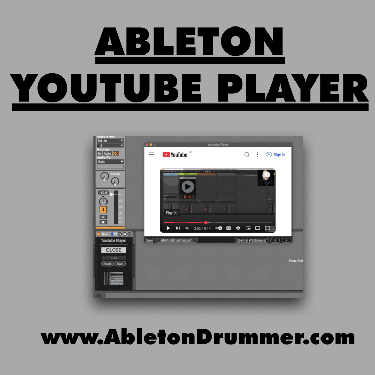 record YouTube into ableton live
