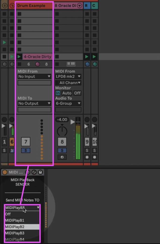How to drop and resume a beat live in Ableton