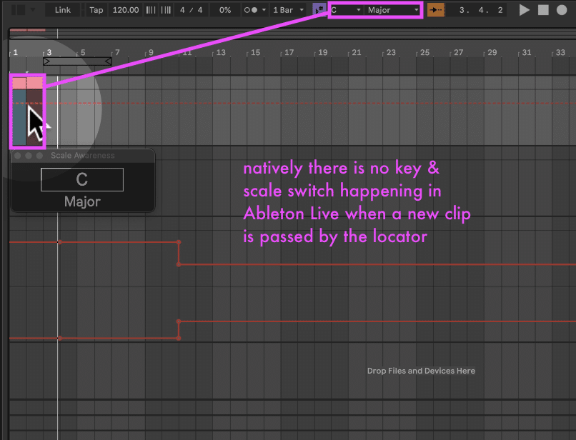 Automate Scale in Live's Arrangement View