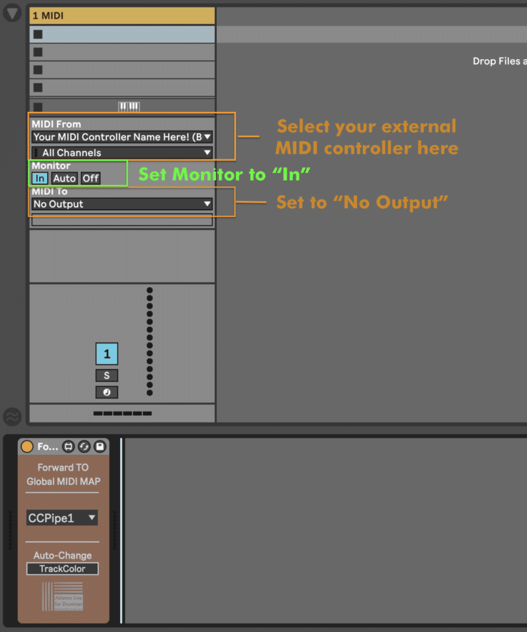 Global MIDI MAP presets for Ableton Live – ABLETON DRUMMER