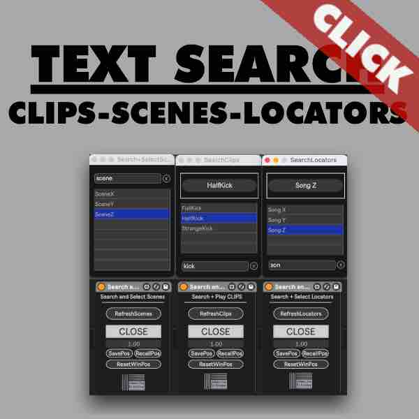 Search Clips via Text in Ableton Live