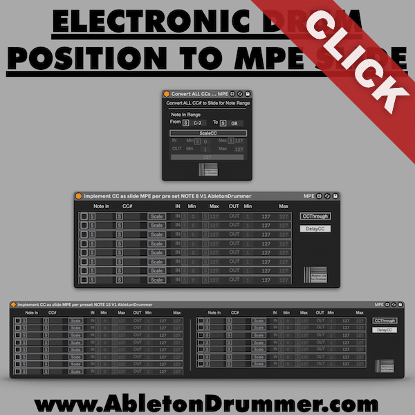 Advanced drumbeam expression in Ableton
