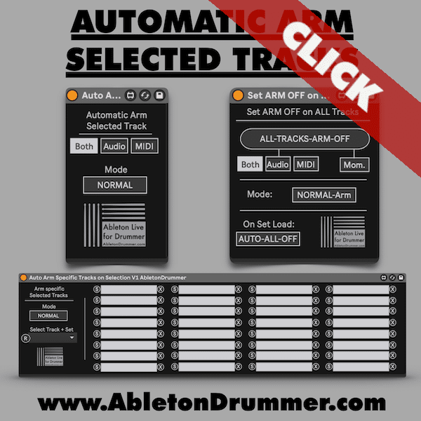 Automatic arm selected track in ableton