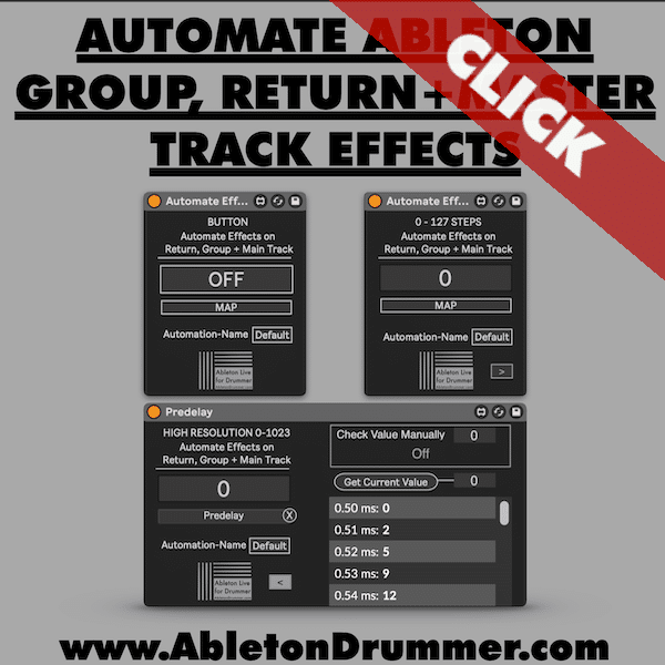 Automate effects on return tracks in Ableton